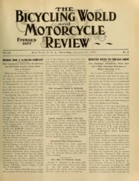 The Bicycling World, Vol 60, No 19 cover