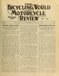 The Bicycling World, Vol 60, No 21 cover