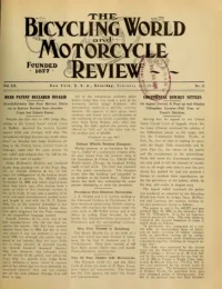 The Bicycling World, Vol 60, No 22 cover
