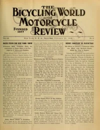 The Bicycling World, Vol 60, No 23 cover