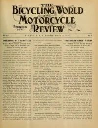 The Bicycling World, Vol 60, No 25 cover