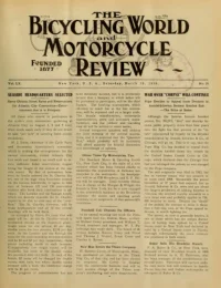 The Bicycling World, Vol 60, No 26 cover