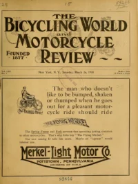 The Bicycling World, Vol 61, No 1 cover