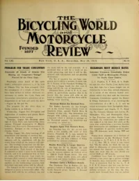 The Bicycling World, Vol 61, No 10 cover