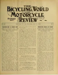 The Bicycling World, Vol 61, No 13 cover