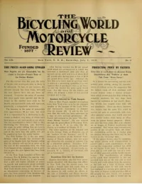 The Bicycling World, Vol 61, No 15 cover