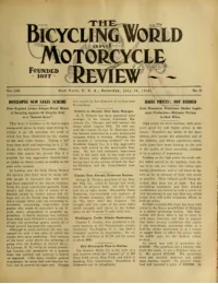 The Bicycling World, Vol 61, No 19 cover