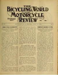 The Bicycling World, Vol 61, No 21 cover