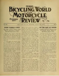 The Bicycling World, Vol 61, No 22 cover