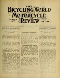 The Bicycling World, Vol 61, No 23 cover
