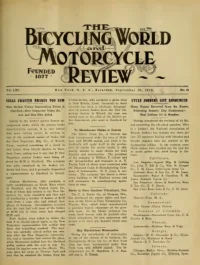 The Bicycling World, Vol 61, No 25 cover
