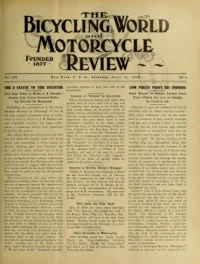 The Bicycling World, Vol 61, No 4 cover