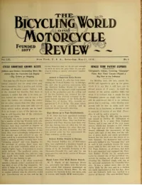 The Bicycling World, Vol 61, No 9 cover