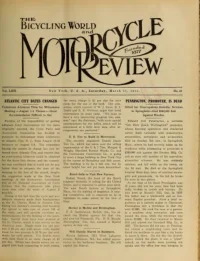 The Bicycling World, Vol 62, No 25 cover