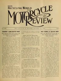The Bicycling World, Vol 62, No 8 cover