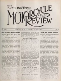 The Bicycling World, Vol 63, No 19 cover