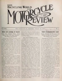 The Bicycling World, Vol 63, No 22 cover