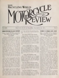 The Bicycling World, Vol 63, No 26 cover
