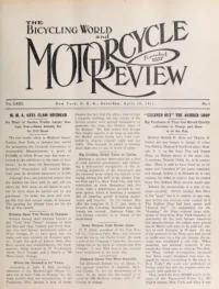 The Bicycling World, Vol 63, No 4 cover
