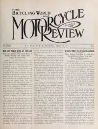 The Bicycling World, Vol 63, No 5 cover