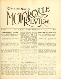 The Bicycling World, Vol 64, No 10 cover
