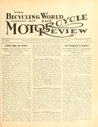 The Bicycling World, Vol 64, No 15 cover