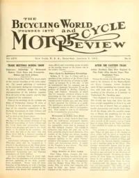 The Bicycling World, Vol 64, No 16 cover