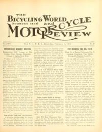 The Bicycling World, Vol 64, No 20 cover