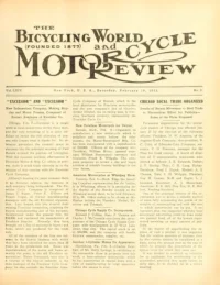 The Bicycling World, Vol 64, No 21 cover