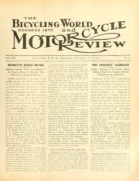 The Bicycling World, Vol 64, No 22 cover