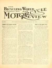 The Bicycling World, Vol 64, No 23 cover