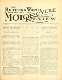 The Bicycling World, Vol 64, No 25 cover
