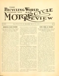 The Bicycling World, Vol 64, No 26 cover