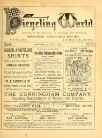 The Bicycling World, Vol 7, No 12 cover