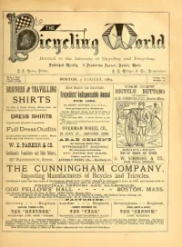 The Bicycling World, Vol 7, No 13 cover