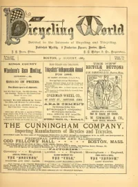 The Bicycling World, Vol 7, No 17 cover