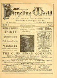 The Bicycling World, Vol 7, No 2 cover