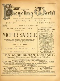 The Bicycling World, Vol 7, No 23 cover