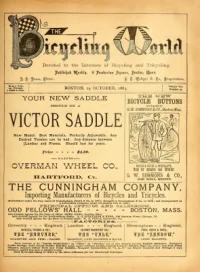 The Bicycling World, Vol 7, No 24 cover