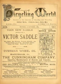 The Bicycling World, Vol 7, No 25 cover