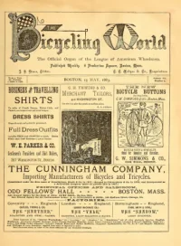 The Bicycling World, Vol 7, No 3 cover