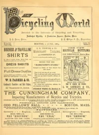 The Bicycling World, Vol 7, No 4 cover