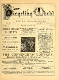 The Bicycling World, Vol 7, No 9 cover