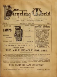 The Bicycling World, Vol 9, No 10 cover
