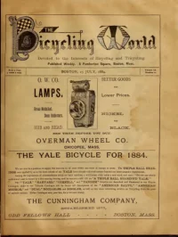 The Bicycling World, Vol 9, No 12 cover
