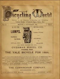 The Bicycling World, Vol 9, No 19 cover