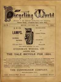 The Bicycling World, Vol 9, No 22 cover