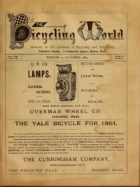 The Bicycling World, Vol 9, No 23 cover