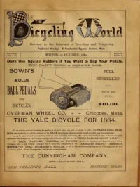 The Bicycling World, Vol 9, No 25 cover