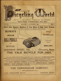 The Bicycling World, Vol 9, No 26 cover